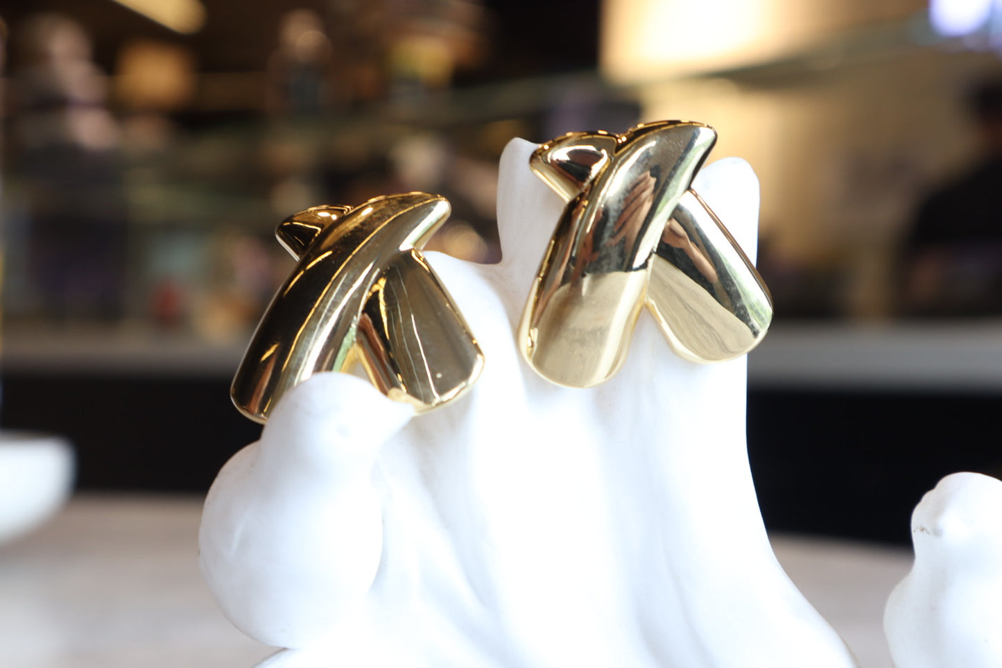 Intersect with style. Our 18K gold-filled X earrings are a bold and modern statement.