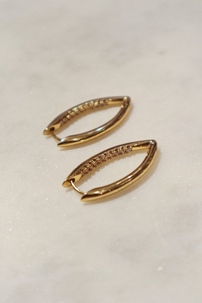 Gold Filled Pointy Hoops